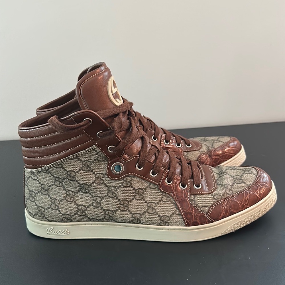 Authentic Gucci Coda High Top Guccissima Sneakers Men’s 14.5